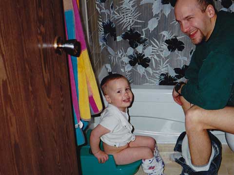 Austin potty training Daddy