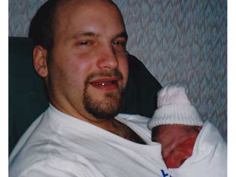 Mel and his new baby girl, Myra!